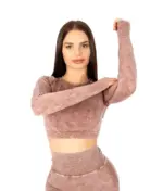 Perfect body brown top with long sleeves