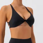 Reina black strappy top