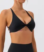Reina black strappy top