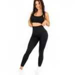 Selena black matching set with strappy top