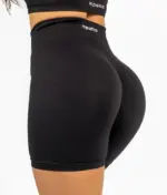 Selena black push up shorts