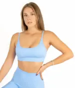 Selena blue top with straps