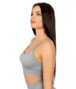 Selena gray top with straps - Image 4