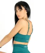 Selena green top with straps - Image 2