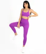 Selena purple matching set with strappy top - Image 3
