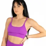 Selena purple top with straps