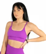 Selena purple top with straps