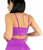 Selena purple top with straps - Image 2