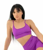 Selena purple top with straps - Image 4