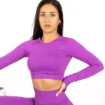 Selena purple long sleeve top