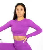 Selena purple long sleeve top