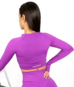 Selena purple long sleeve top - Image 2